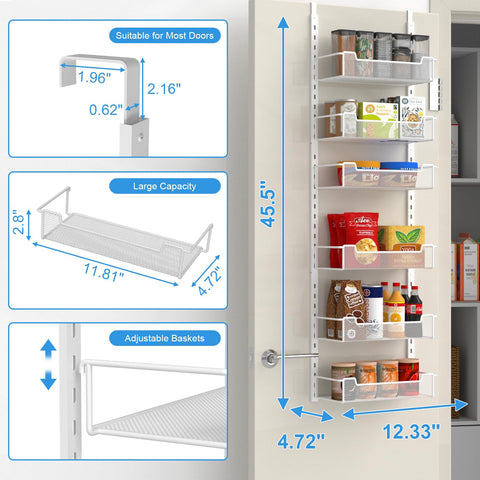 VyGrow door hook detail showing hanger fit and secure over-the-door installation benefit