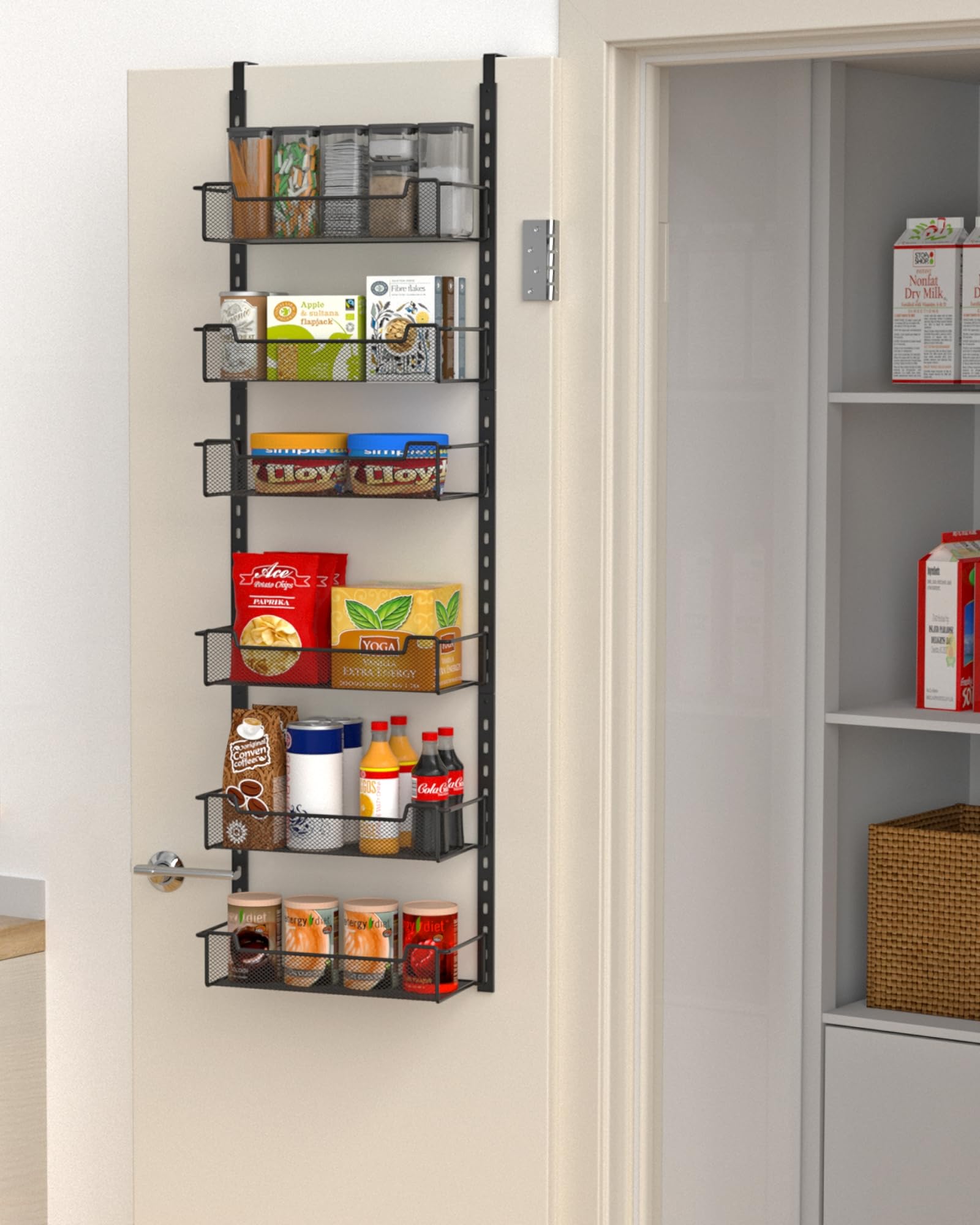VyGrow over-the-door organizer front view showing tidy storage benefit