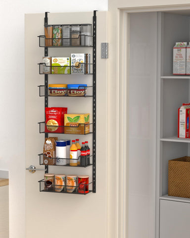 VyGrow over-the-door organizer front view showing tidy storage benefit