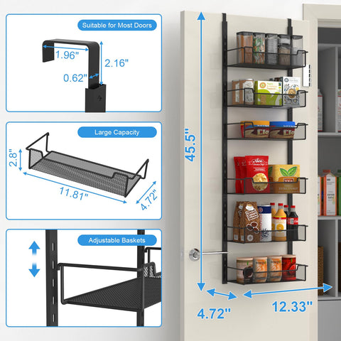 VyGrow top hook detail showing door-fit for quick, tool-free install