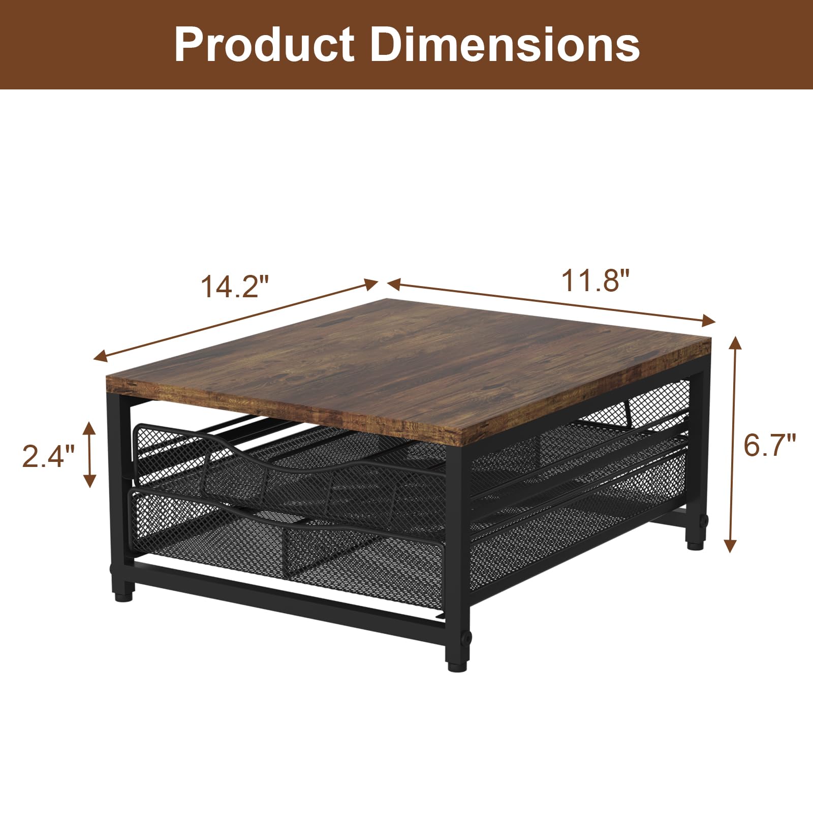 VyGrow open drawers filled with pods for quick selection advantage