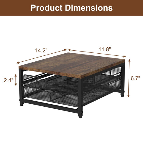 VyGrow open drawers filled with pods for quick selection advantage