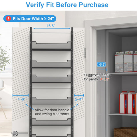 VyGrow organizer hung in kitchen providing visible pantry storage benefit