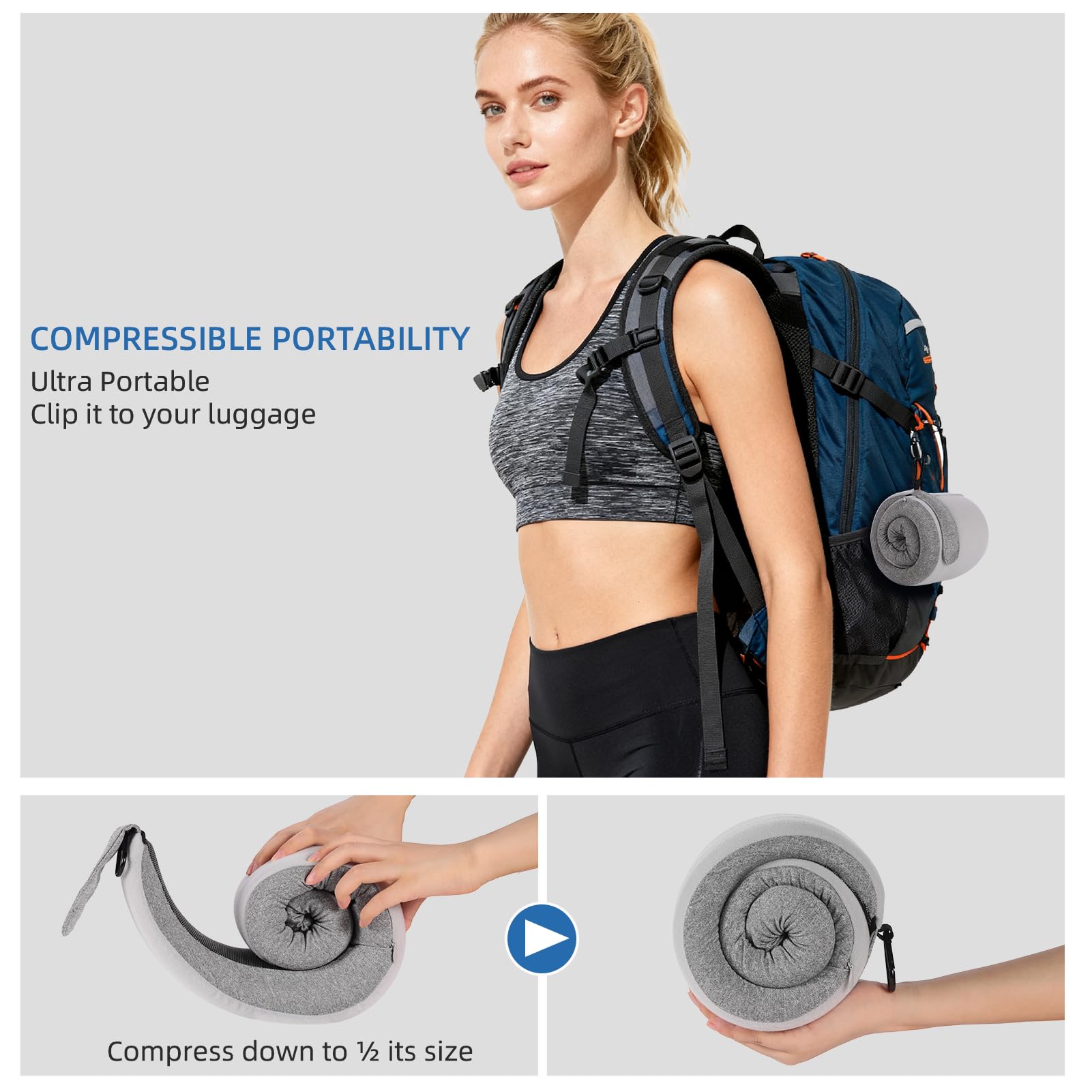 Vzpeun cover zipper and pocket detail highlighting removable, washable cover