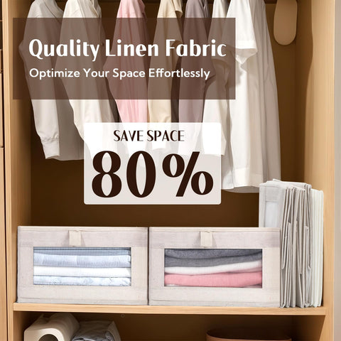 VZZNN bin filled with clothing showing organized, wrinkle-reducing benefit