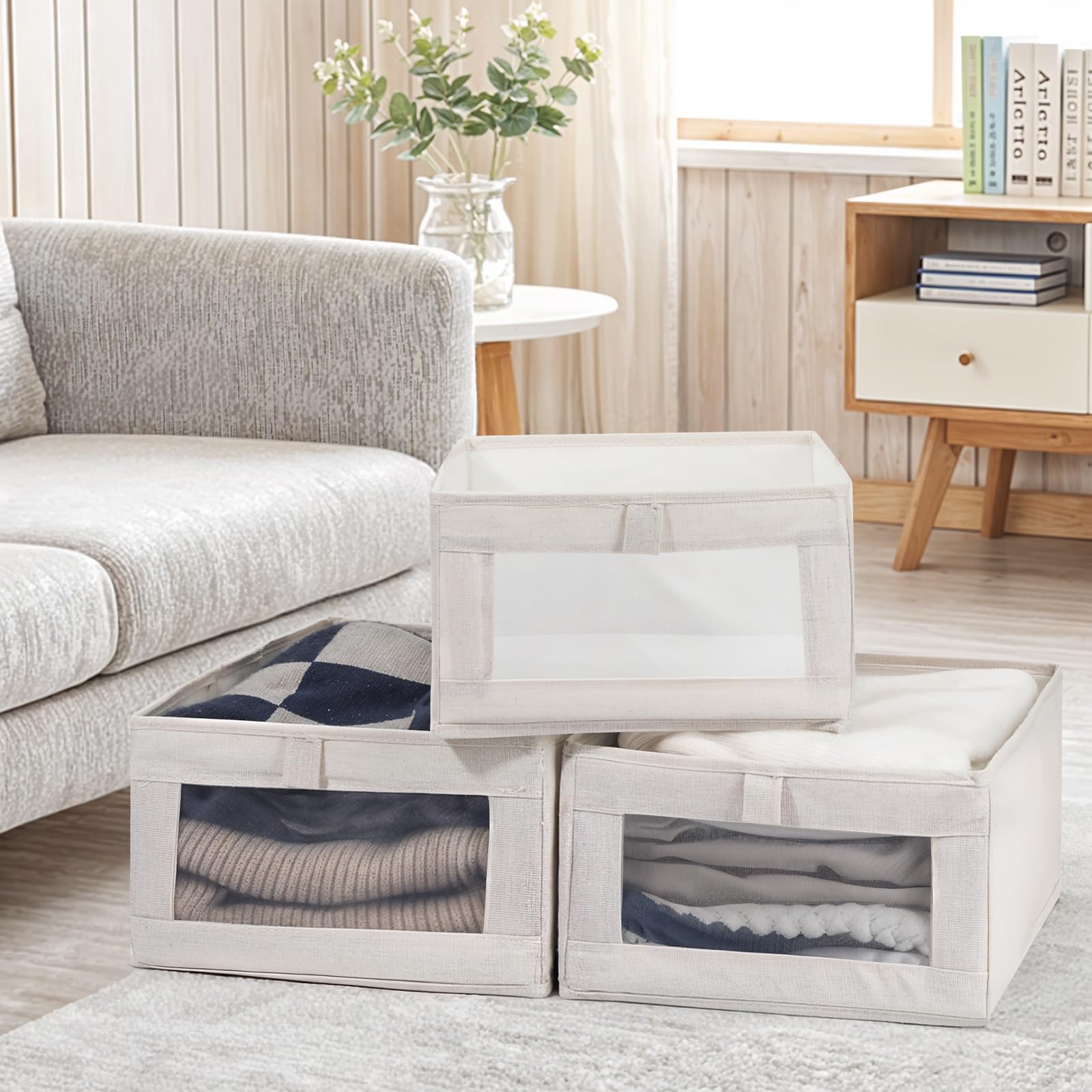VZZNN folded flat showing compact storage and seasonal space-saving benefit