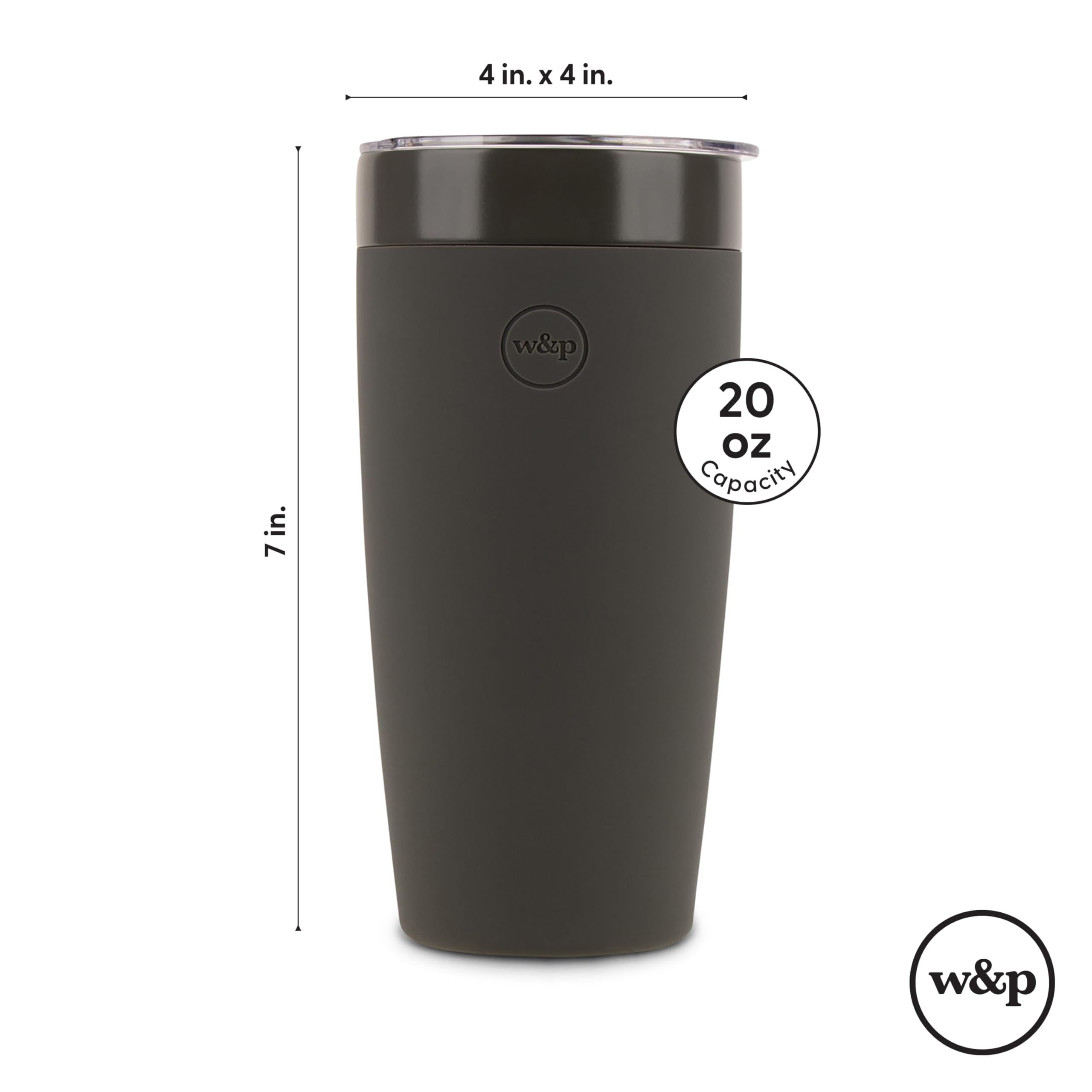 W&P Porter lifestyle on desk with coffee showing stylish daily-use enjoyment