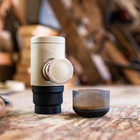 WACACO Minipresso NS2 packed inside a backpack demonstrating ideal travel companion benefit