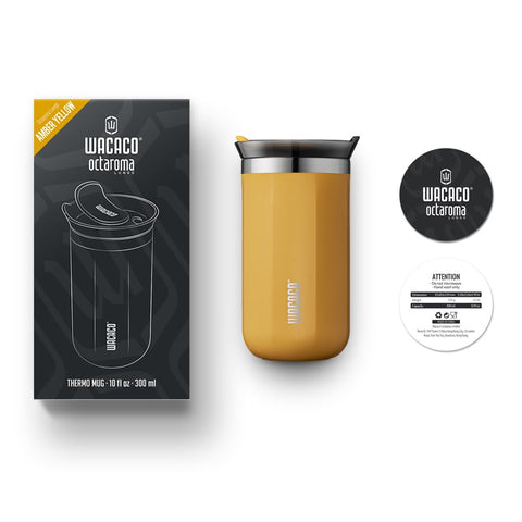 WACACO Octaroma Lungo inside a daypack showing portability for commute or hike