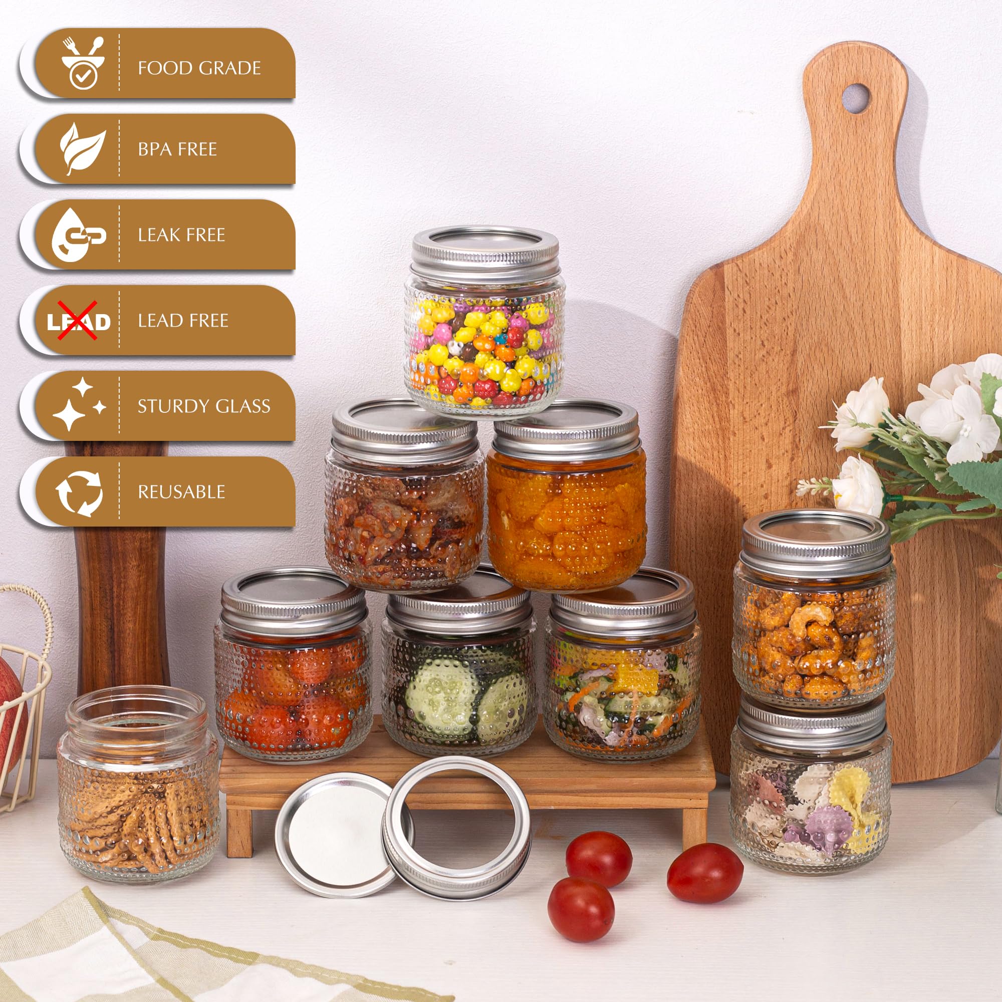 WACOI jar used as a candle container illustrating DIY craft versatility