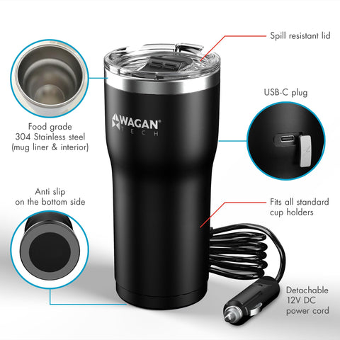 Wagan EL6101 lid close-up highlighting sealing strip to reduce spills