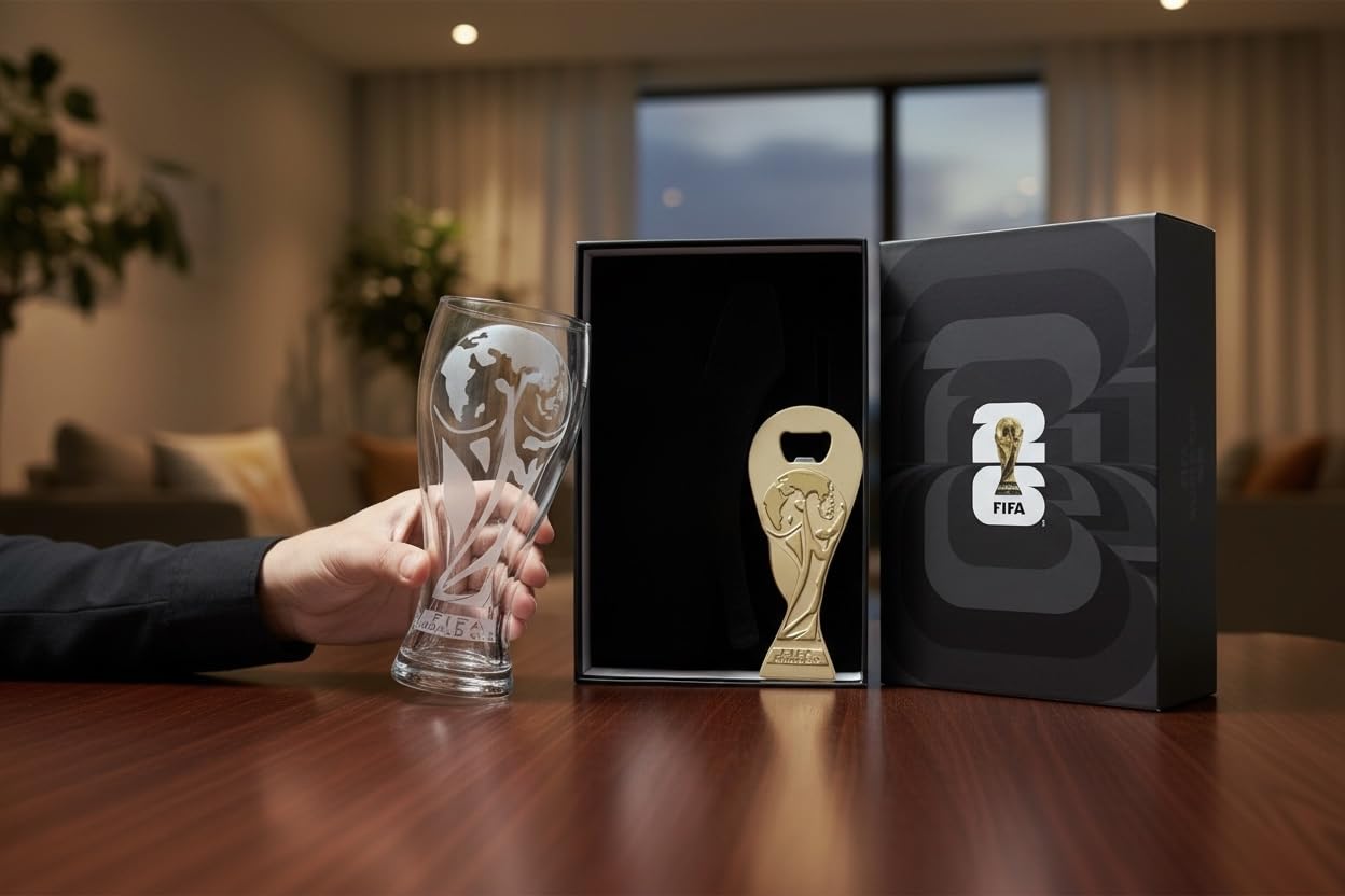 Wagon International glass trophy 2.5D effect visible when poured for impressive visual impact