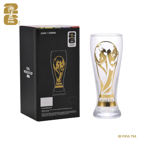 Wagon International side profile of 11oz pilsner glass showing comfortable grip