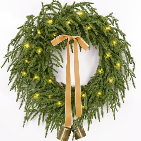 Waipfaru front door wreath showing warm welcome and curb appeal