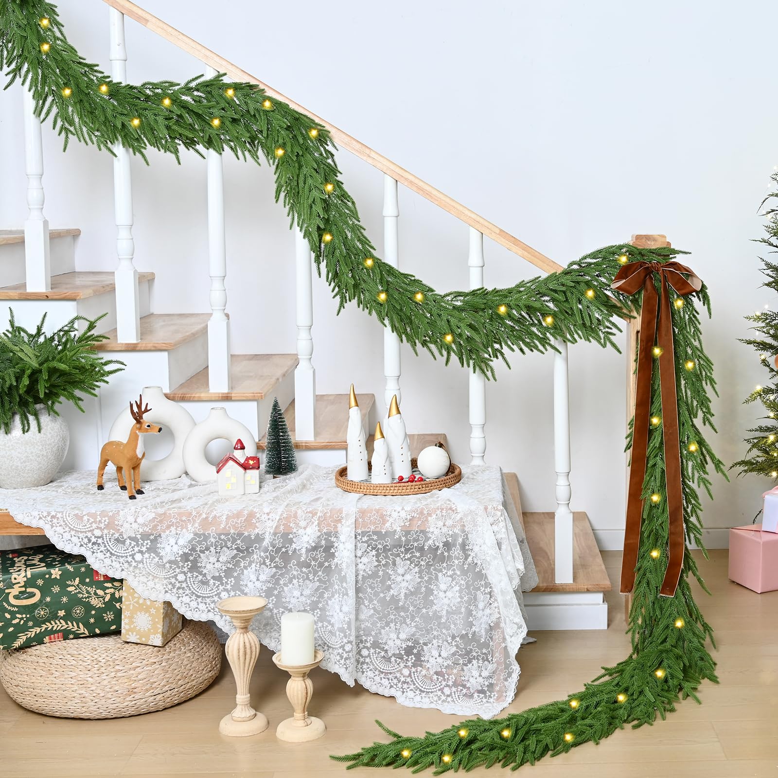 Waipfaru wrapped around banister demonstrates flexible shaping benefit