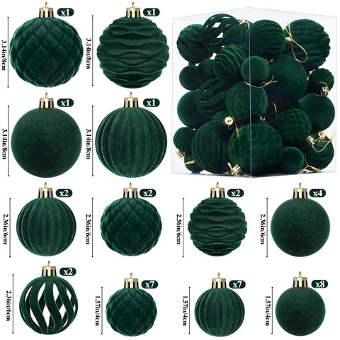 Waipfaru medium and small balls clustered on wreath creating layered visual interest