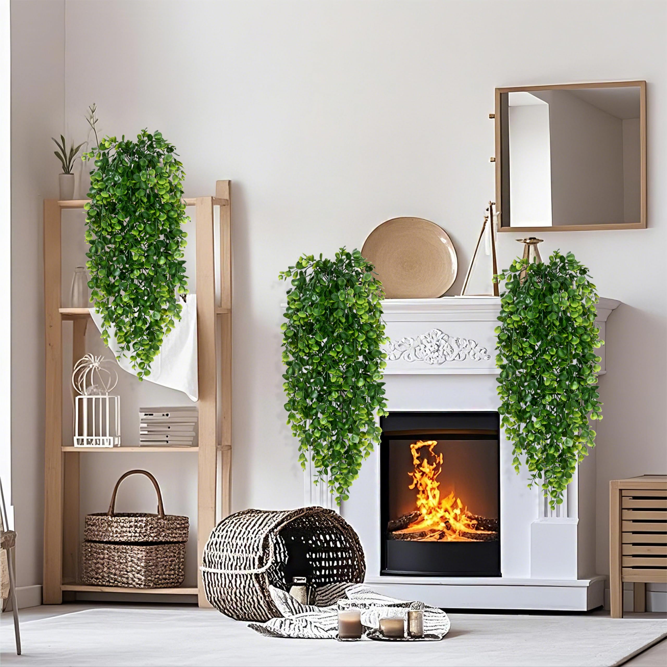 Waipfaru hanging vines on porch offering weatherproof decorative greenery