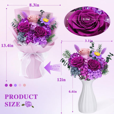 Waipfaru hand holding bouquet to display scale and gifting convenience benefit