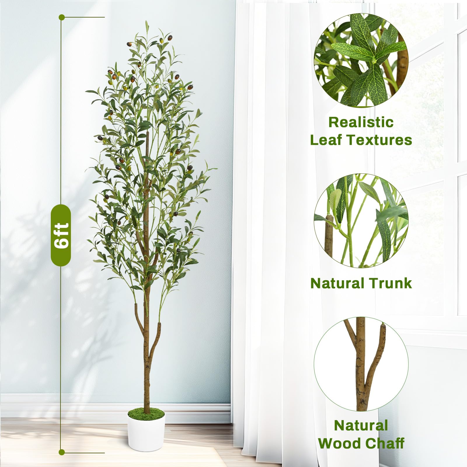Waipfaru white planter inside cotton basket for refined stability