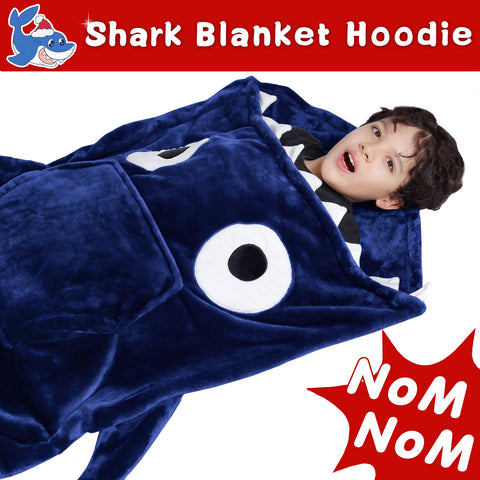 Waitu shark hoodie oversized front pocket detail that comfortably warms hands and holds small items