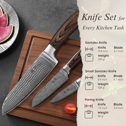 Wakoli pakkawood handle profile displaying ergonomic grip and slip resistance