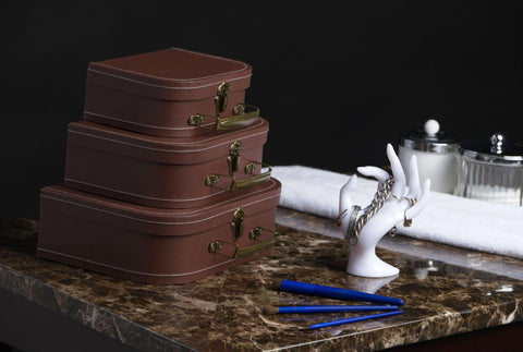 wald imports open suitcase interior showing roomy storage for linens