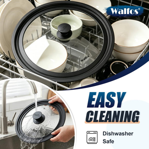 Walfos dishwasher top rack cleaning showing easy maintenance