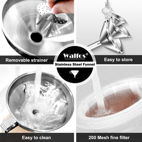Walfos cleaning brush inside stem demonstrating easy removal of residues