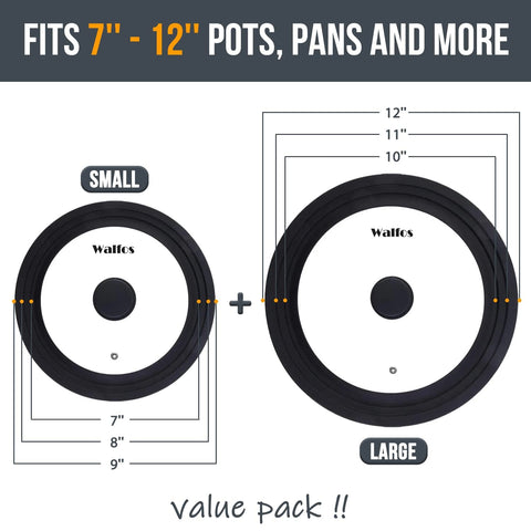 Walfos silicone rim detail showing heat-resistant seal that protects cookware finish