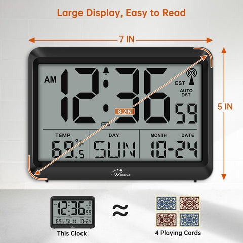 WallarGe close-up of LCD texture highlighting high-contrast digits for visibility