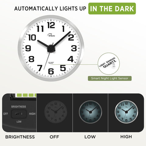 WallarGe illuminated night light in bedroom for gentle visibility