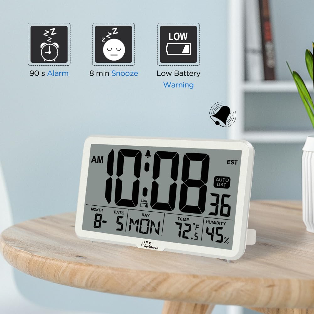 WallarGe placed on a desk illustrating alarm use and bedside convenience