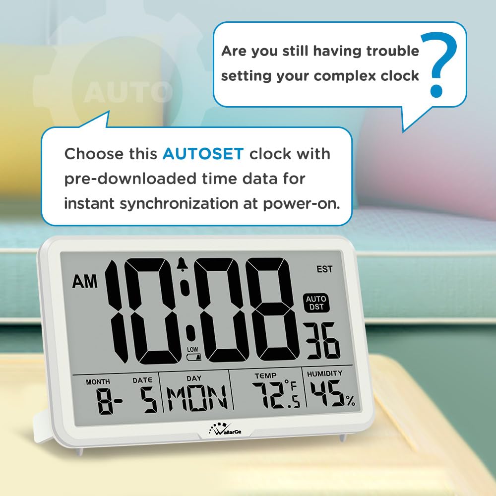 WallarGe side profile showing slim battery-operated design and mounting slot benefit