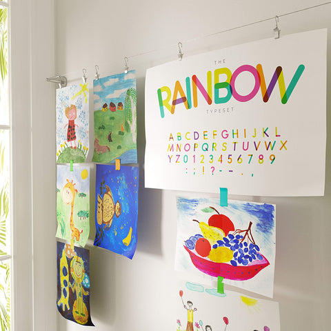 Wallniture long installed wire display showing flexible gallery benefit