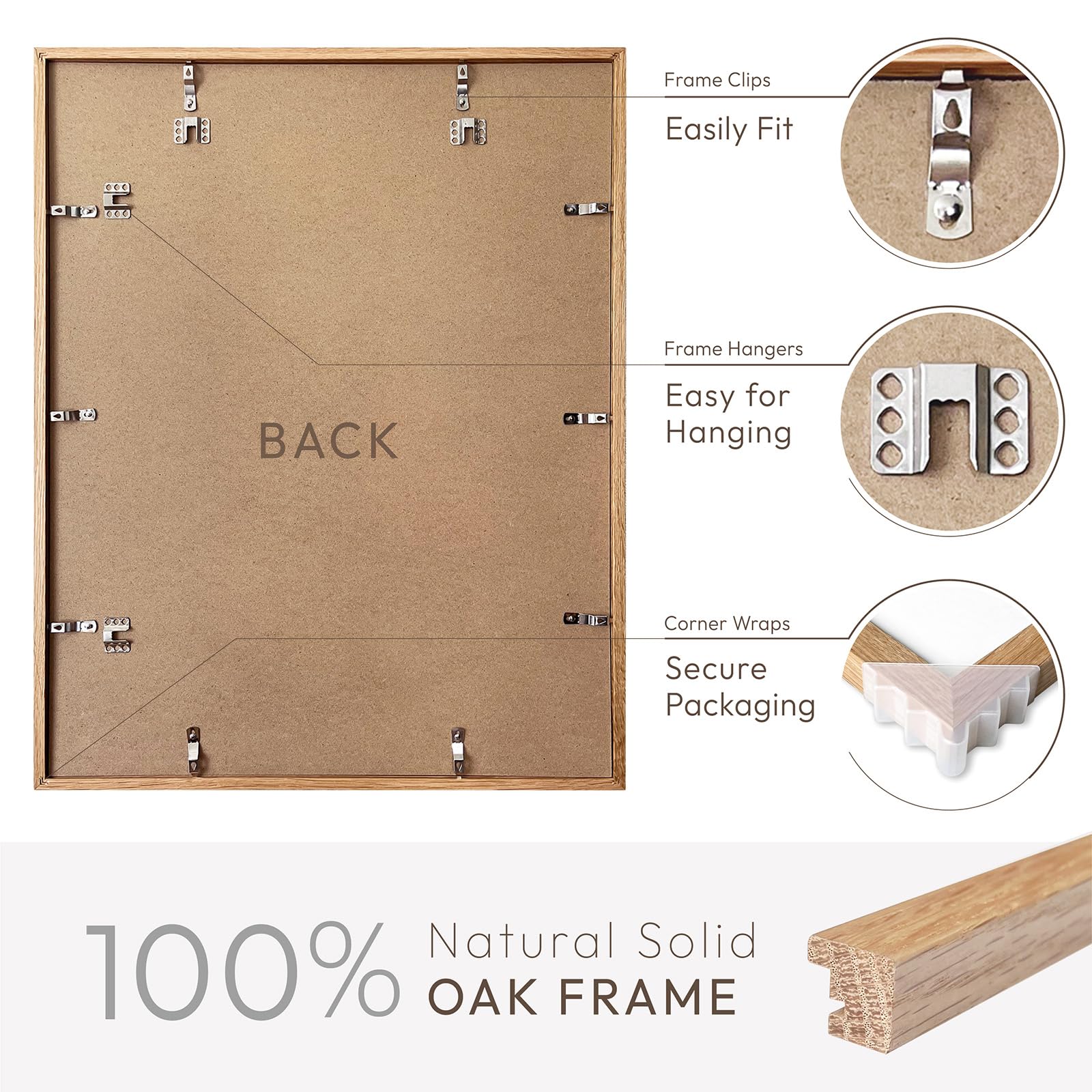 wallwisy frame in use horizontal with poster, demonstrating easy wall mounting benefit