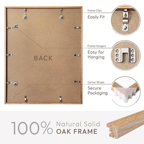 wallwisy frame in use horizontal with poster, demonstrating easy wall mounting benefit