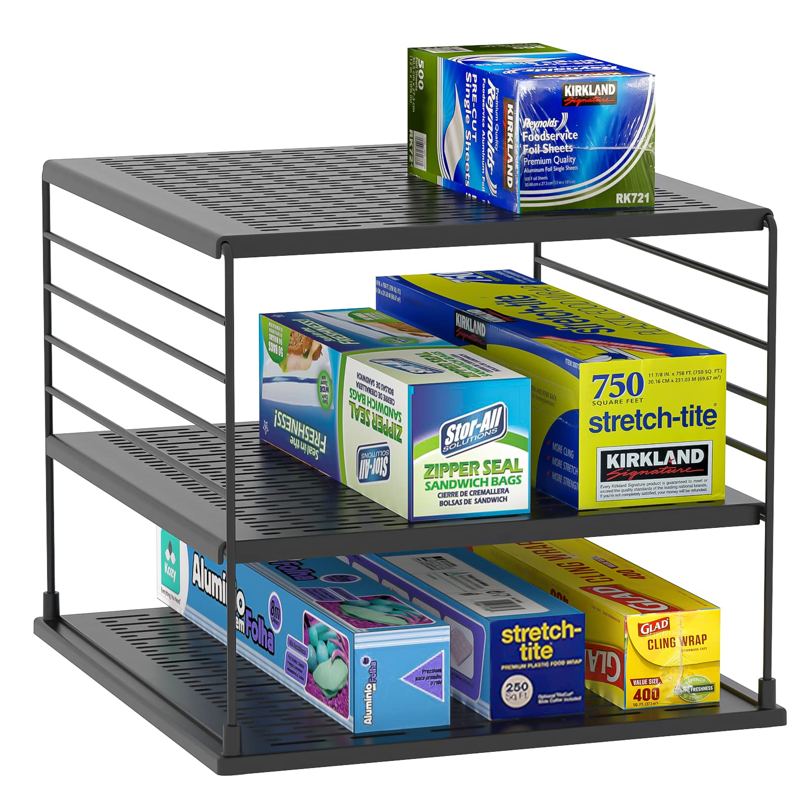 WANCHIY front view assembled organizer showing neat boxed storage benefit