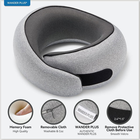 WANDER+ zippered breathable cover detail showing easy-clean benefit
