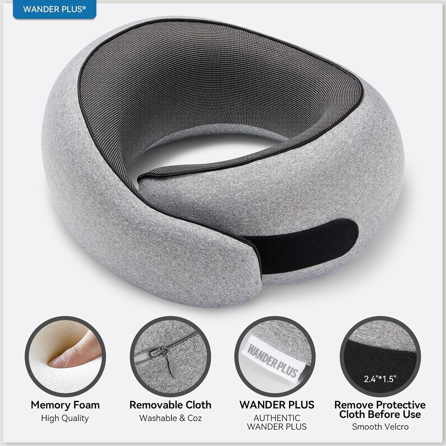 WANDER+ close-up of memory foam texture highlighting supportive density