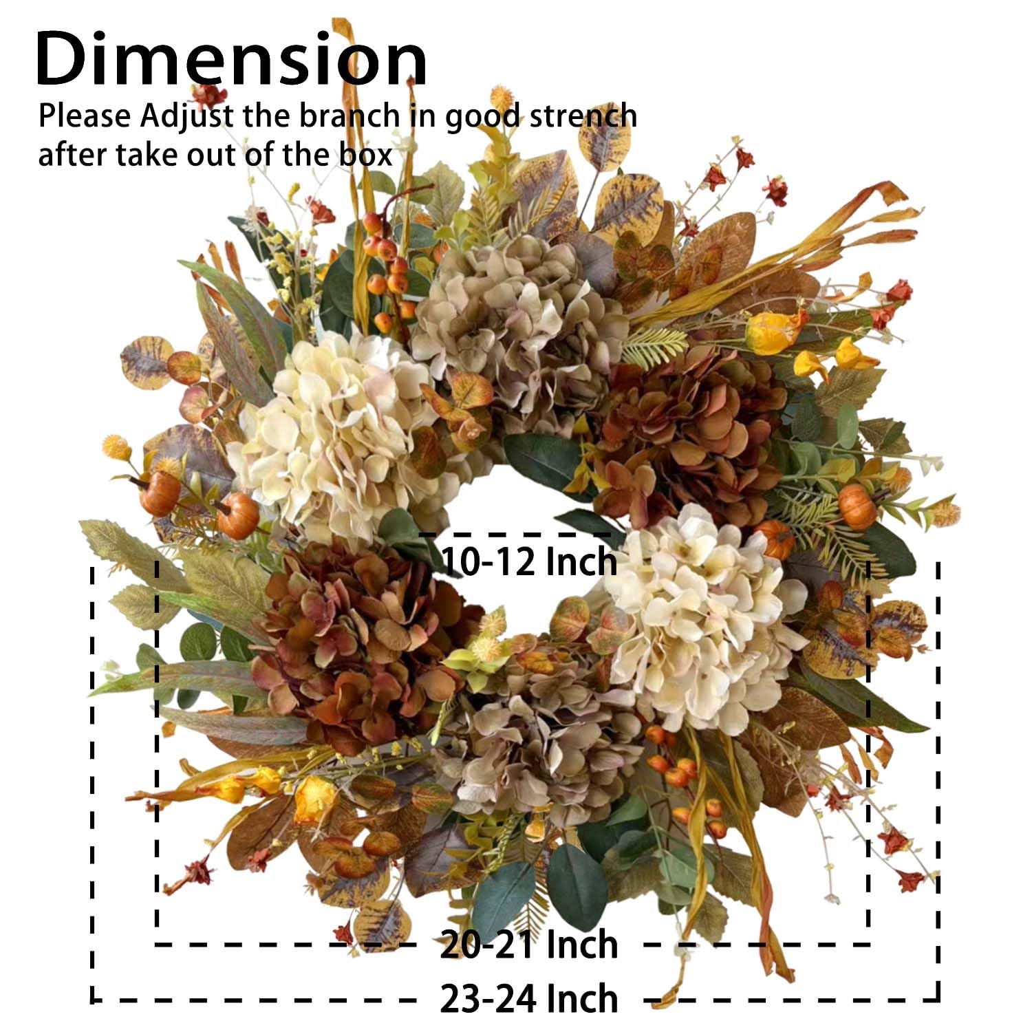 WANNA-CUL mini pumpkin accents adding harvest charm to wreath