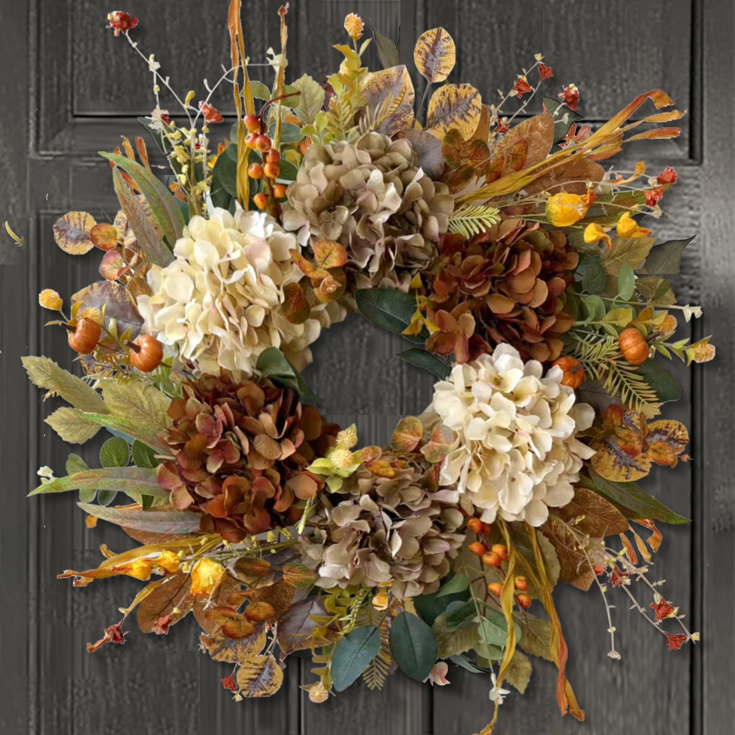 WANNA-CUL lifestyle porch scene showing wreath enhancing curb appeal