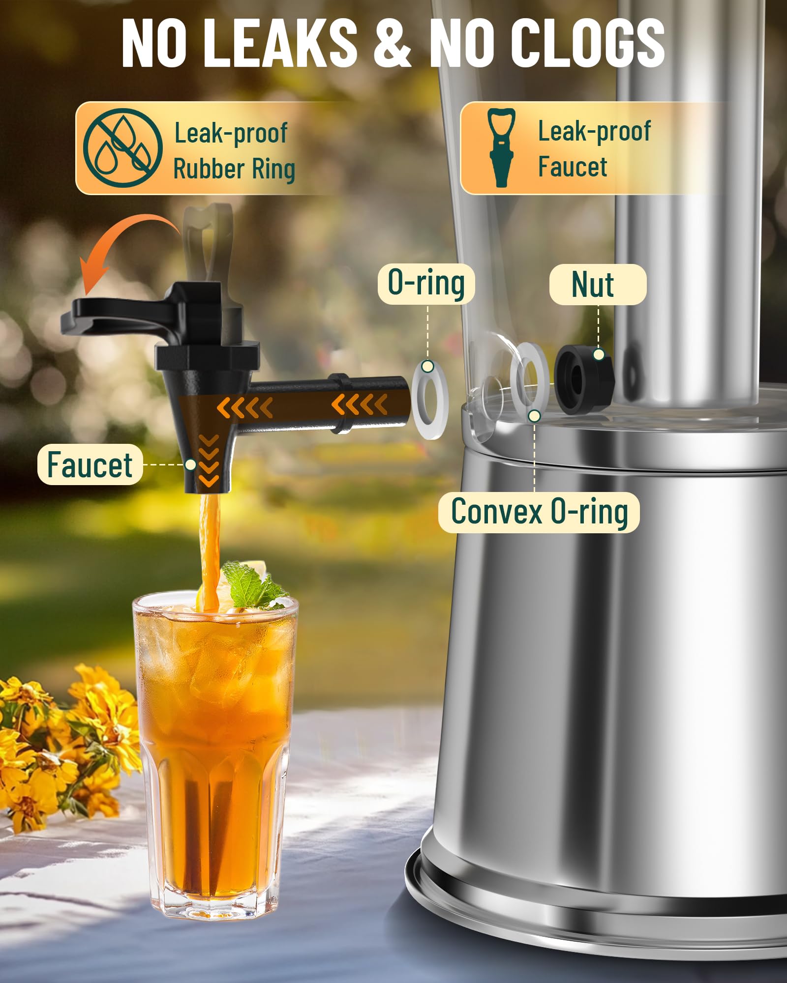 WantJoin stainless base texture showing durable, rust-resistant support