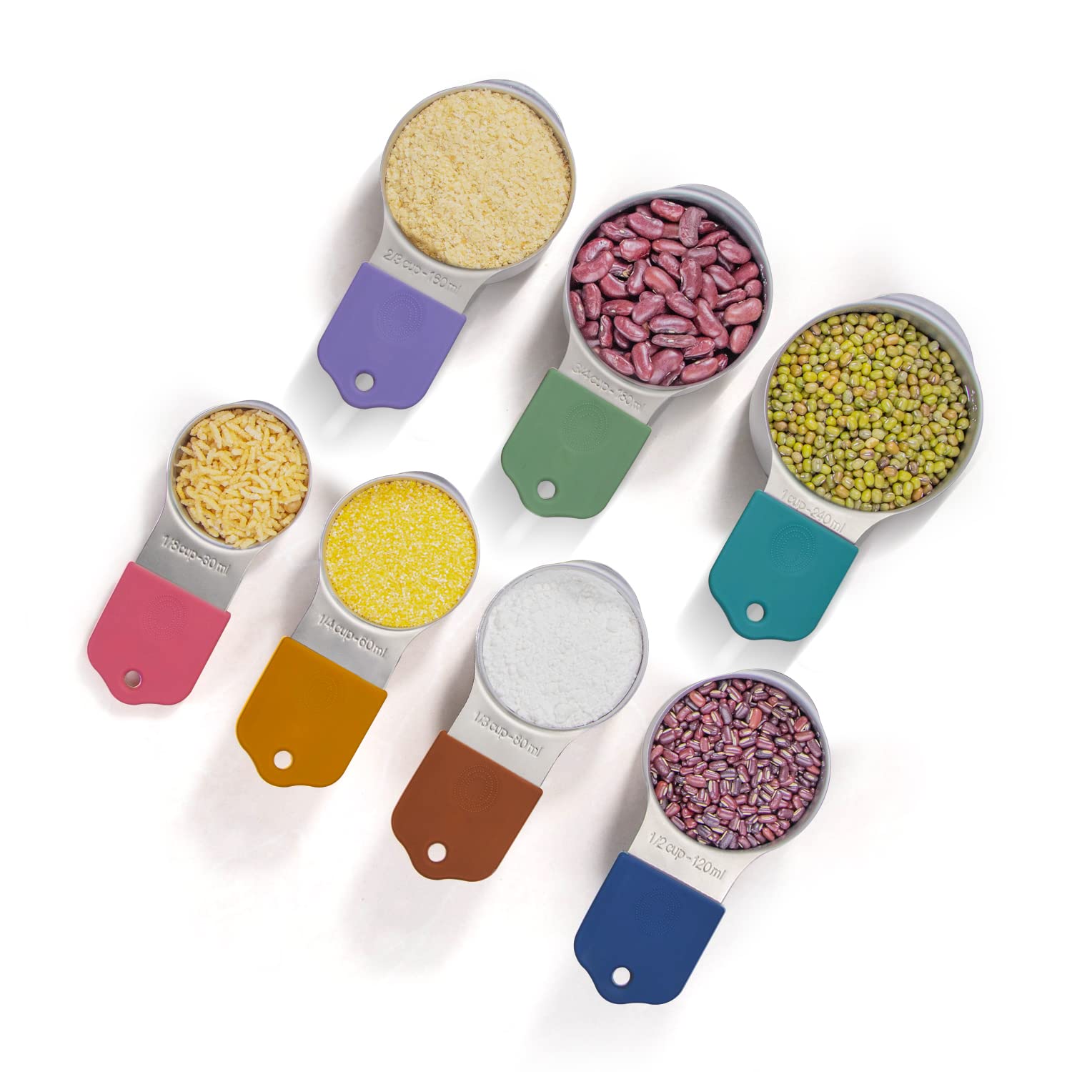 WARMHEART measuring cups loaded in dishwasher showing easy, safe cleaning