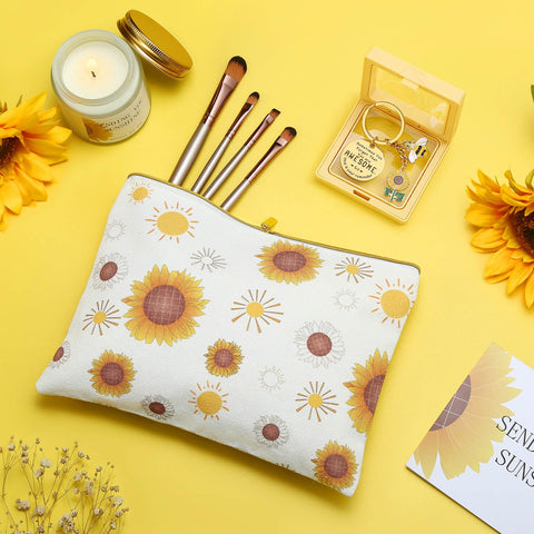 Wasocol greeting card and sunflower keychain focus adding personal touch to gift