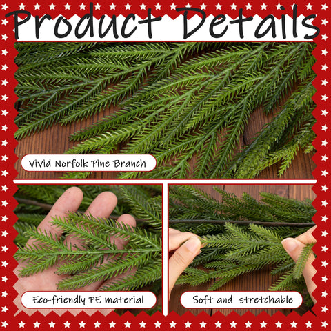 Watayo wired-core detail of garland showing flexible stems for shaping and securing