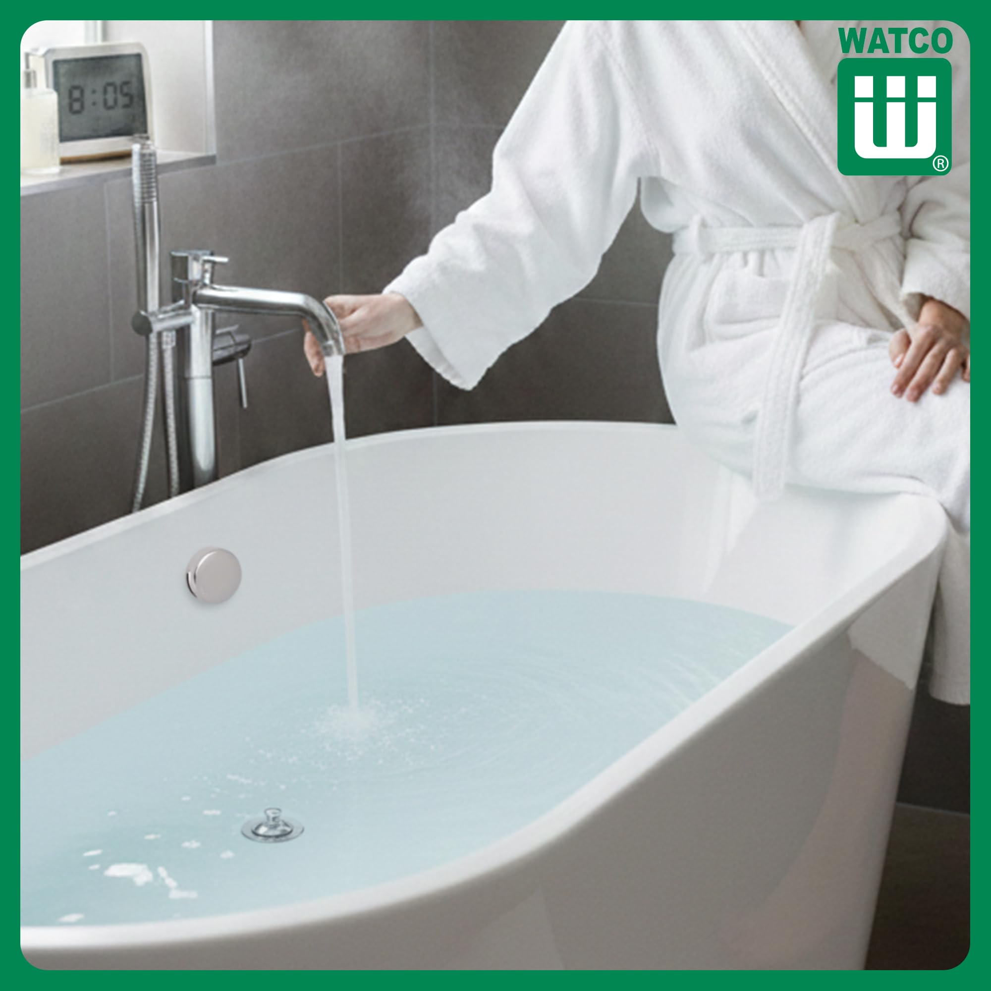 Watco NuFit chrome finish detail resisting corrosion for long-lasting appearance