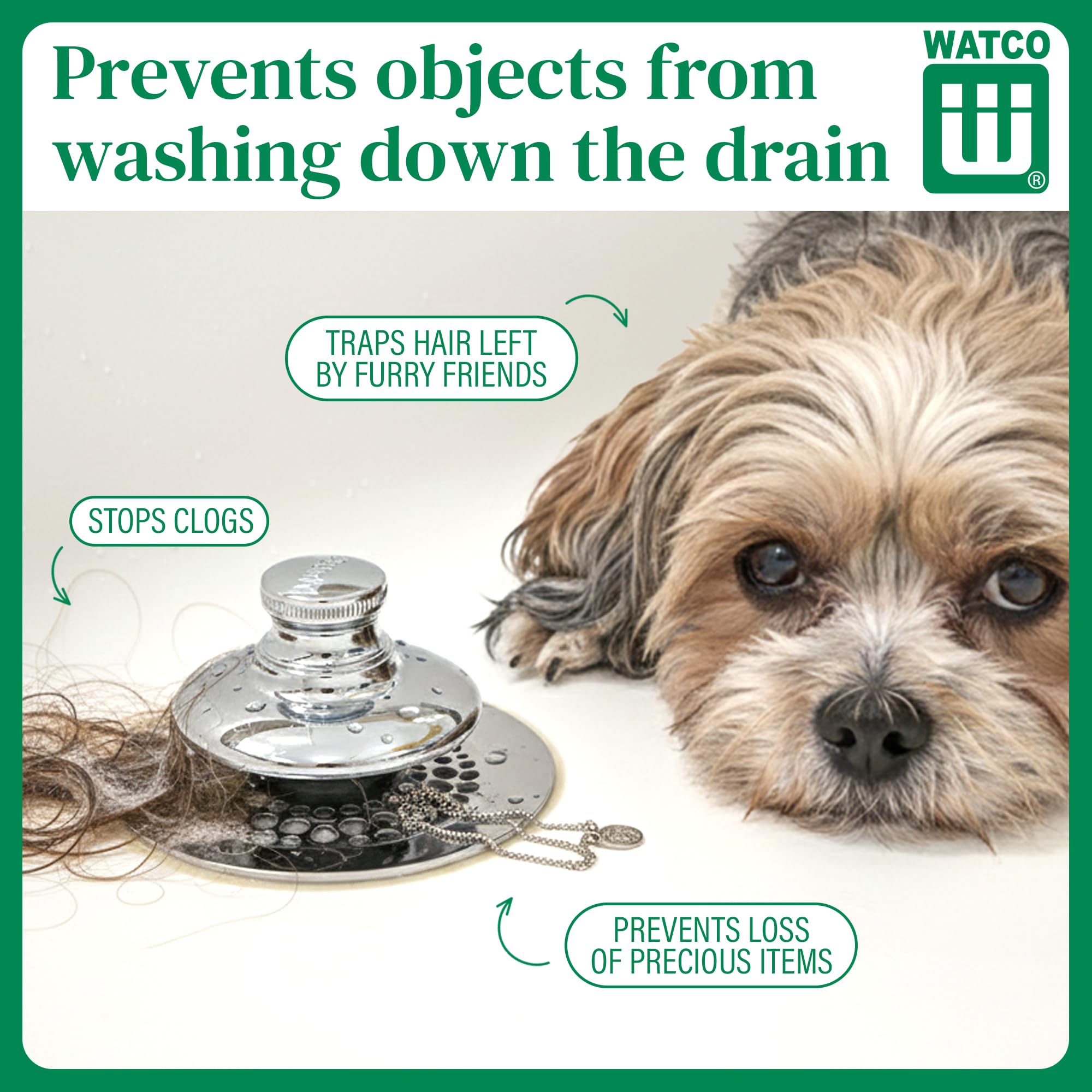 Watco NuFit brass combo pin adapter showing versatile fit for many drains