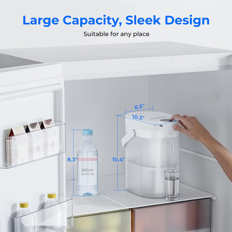 Waterdrop packaging and manual image highlighting included components and setup benefit