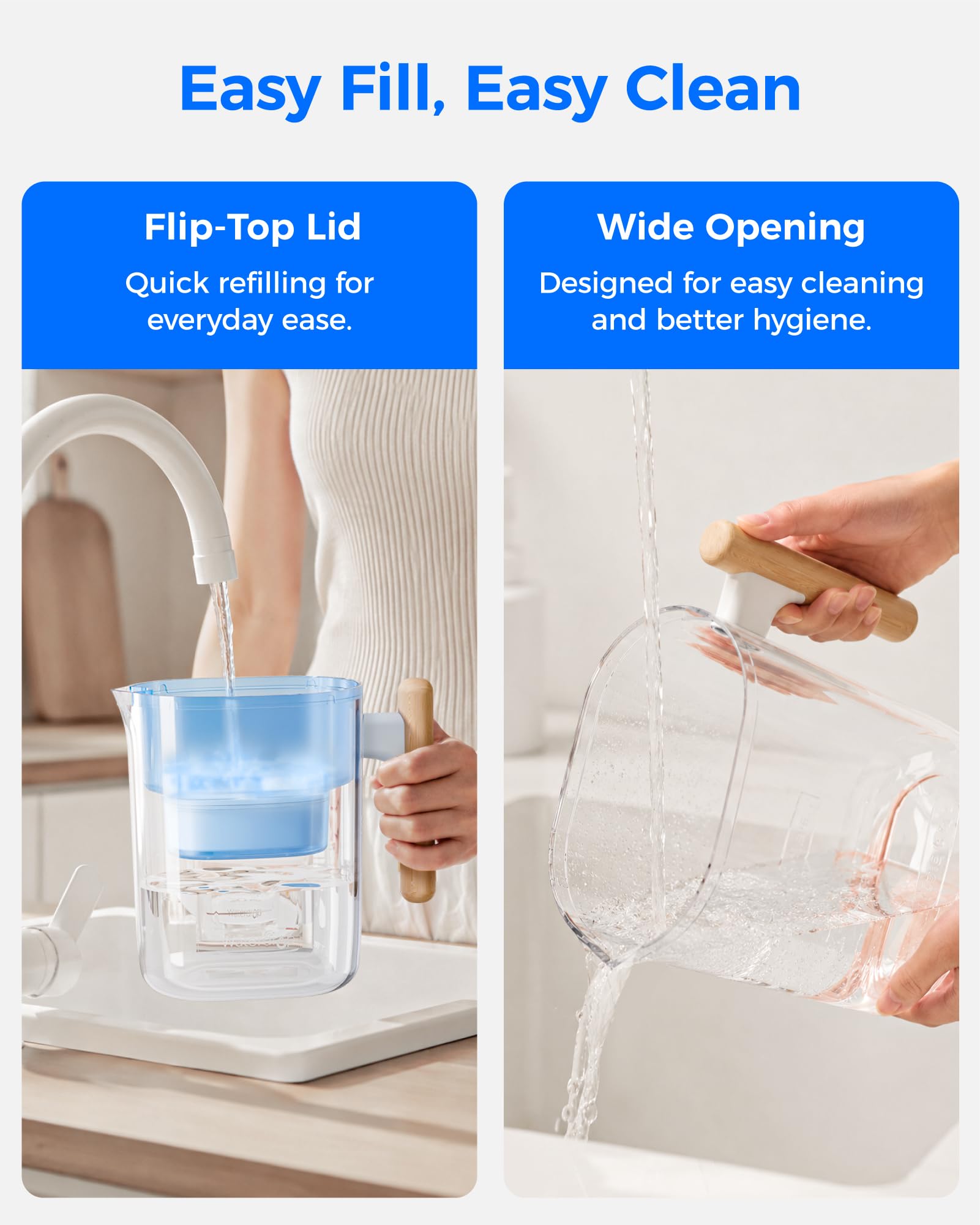 Waterdrop PT-04B on kitchen counter styled for everyday household use