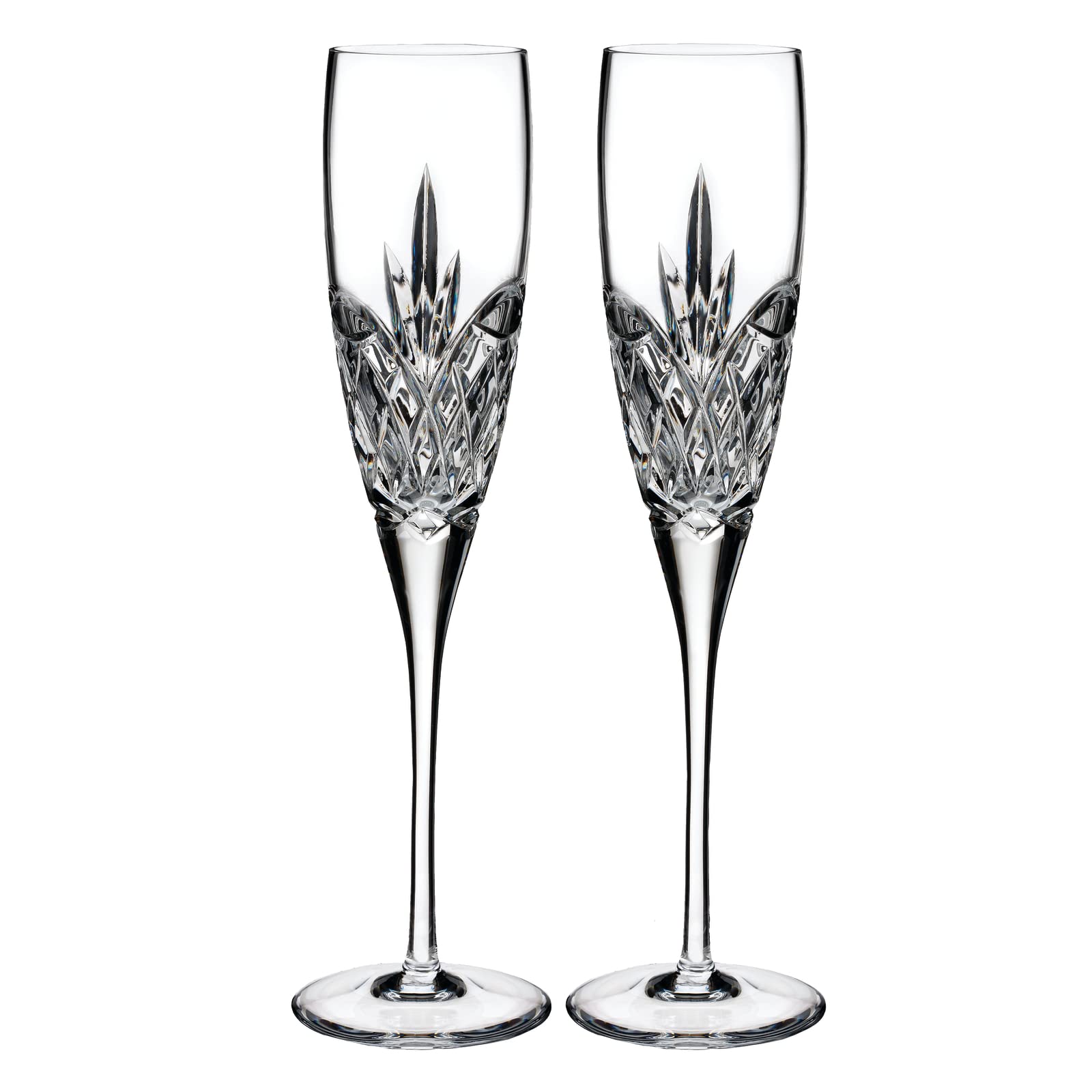Waterford Love Forever flutes in classic packaging showing gift-ready presentation and elegance